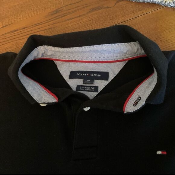Tommy Hilfiger Polo Boys S/P Black Kids Custom Fit Short Sleeve. - Picture 3 of 8